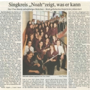 10/10 - 10 Jahre Singkreis Noah - Jubiläumskonzert